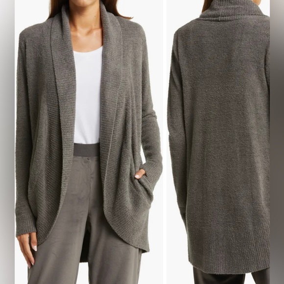 Barefoot dreams circle cardigan in gray - Picture 9 of 9